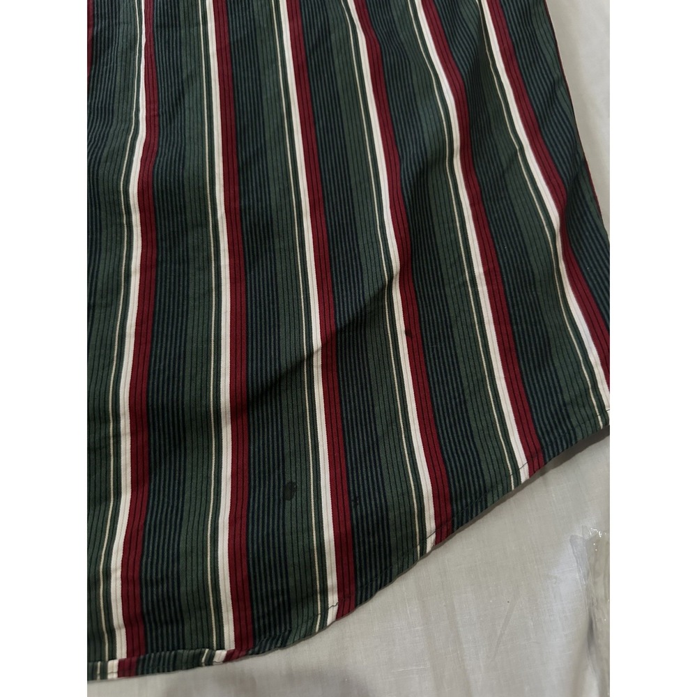 Hunt Club XL Cotton Button Up Short Sleeve Men's Collared Striped Shirt VTG - Picture 10 of 10